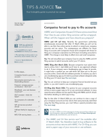 Newsletter: Tips & Advice Tax