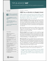 Tips & Advice VAT - online only